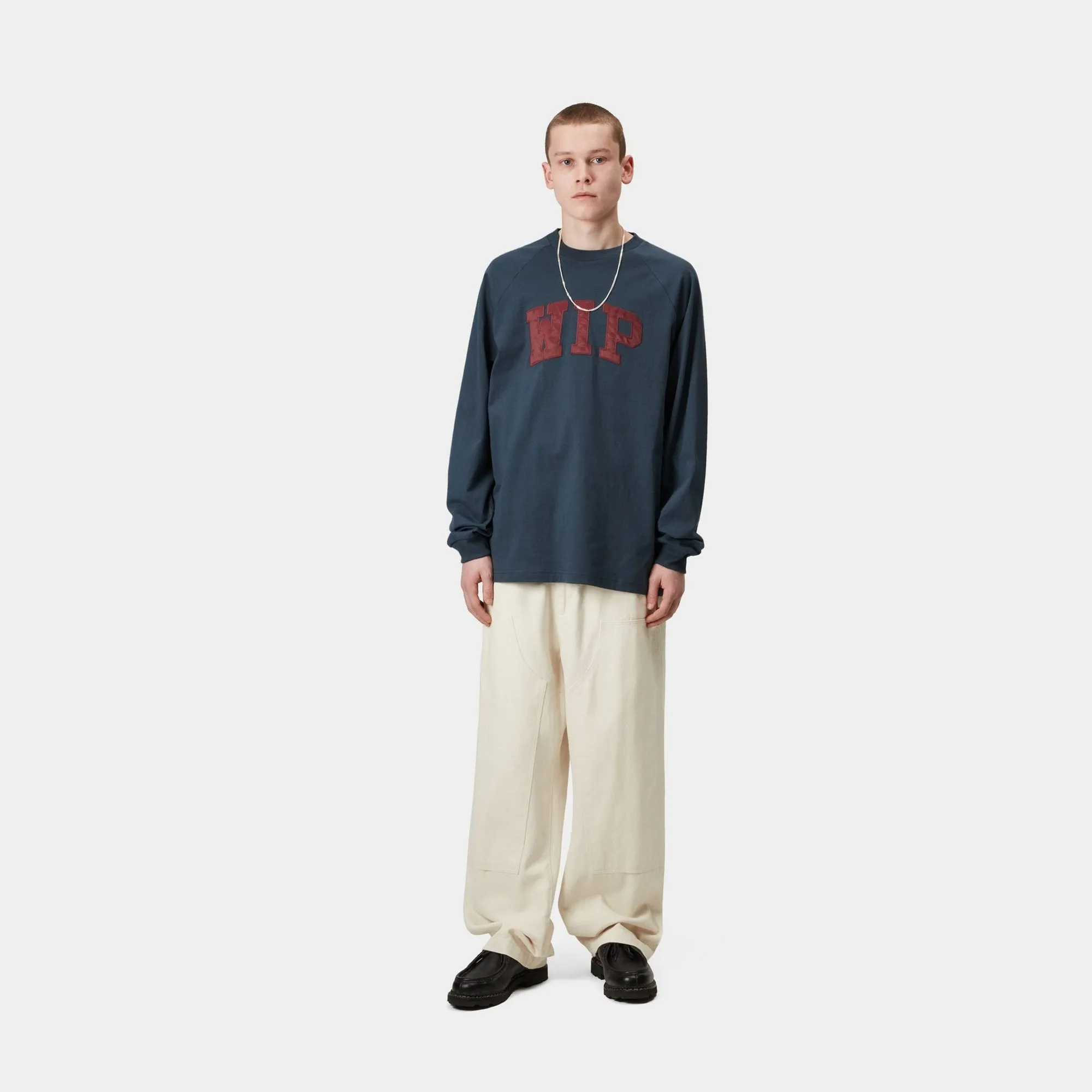 WIP Long Sleeve T-Shirt | Dusky Blue / Mulberry Carhartt WIP