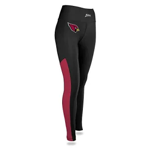 Zubaz NFL Womens Arizona Cardinals Solid Color Team Logo Leggings